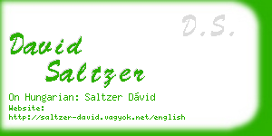 david saltzer business card